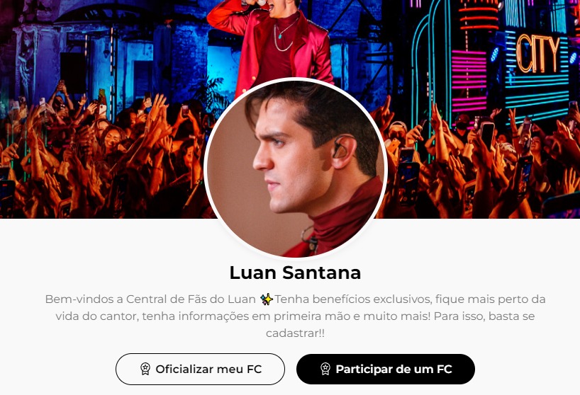 Fãs e fã-clubes tem espaço especial no site oficial do Luan